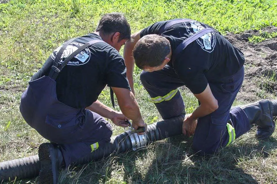 Druhowie z Czernej na manewrach pożarniczych w Saksonii