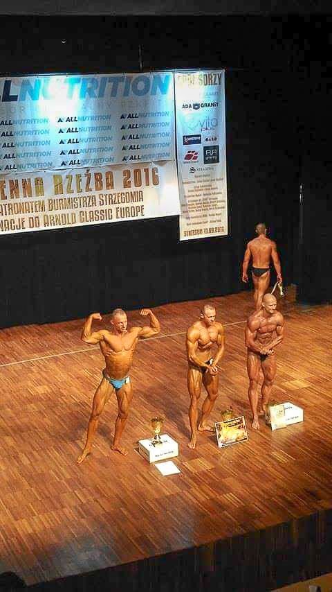 Kulturysta Adrian Markowski drugi na ogólnopolskich zawodach