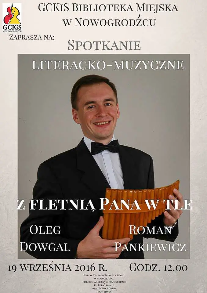 Spotkanie literacko-muzyczne z Olegiem Dowgalem