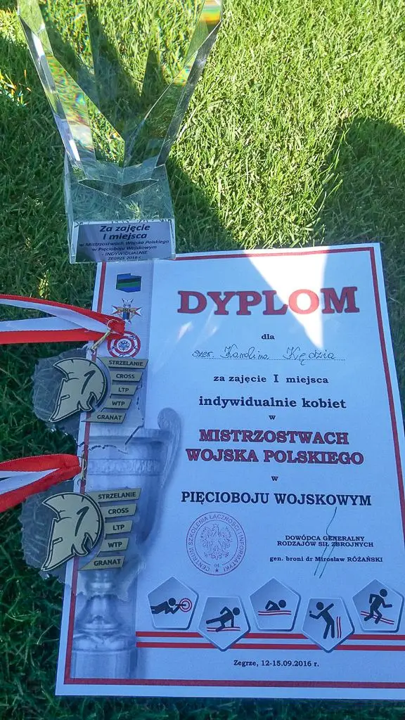 Artylerzystka Karolina Kędzia: złoto w pięcioboju wojskowym