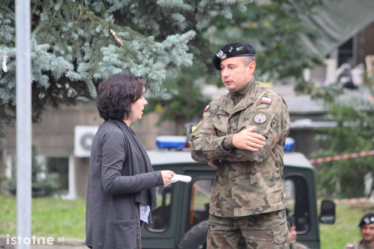 Pocisk artyleryjski znaleziono za siedzibą Powiatu