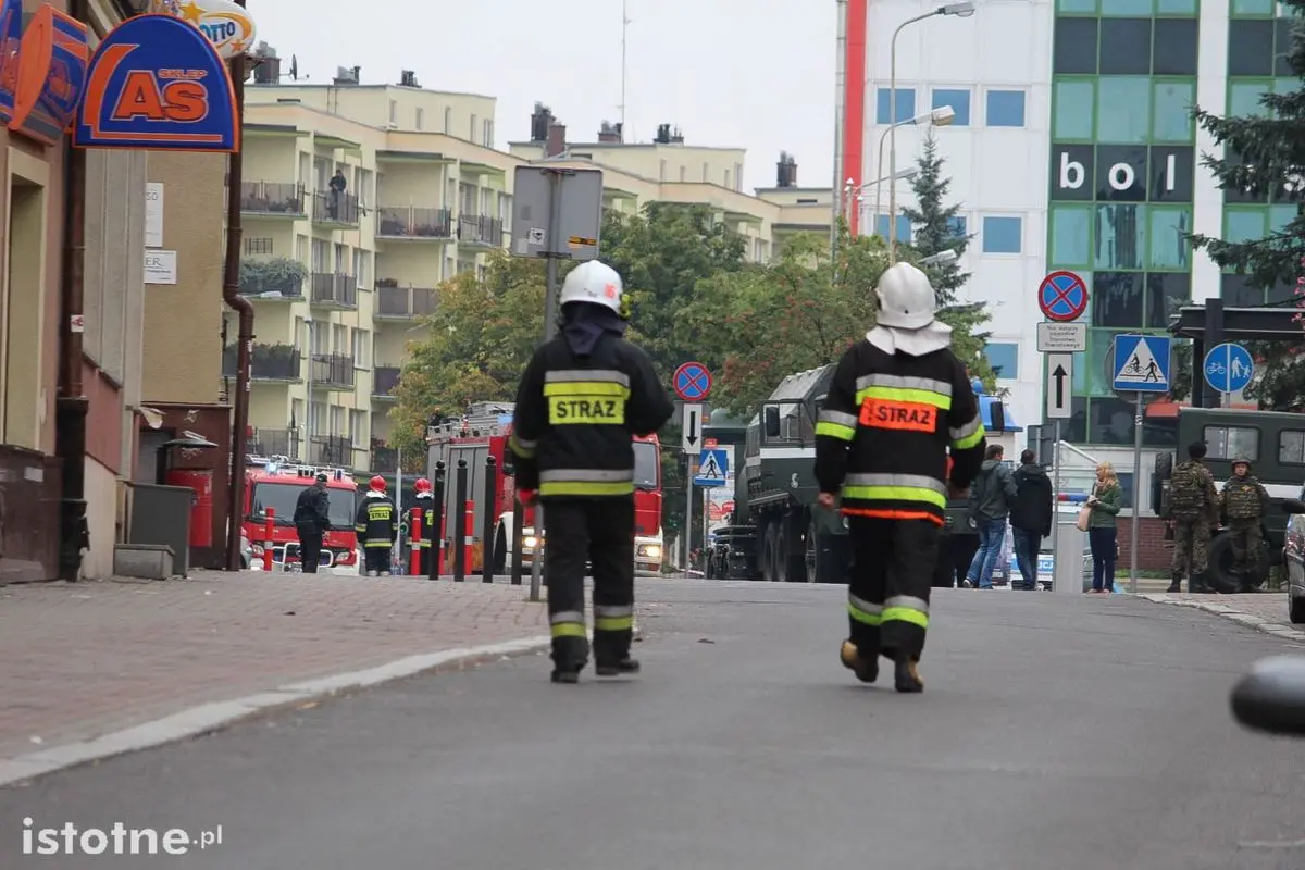 Pocisk artyleryjski znaleziono za siedzibą Powiatu
