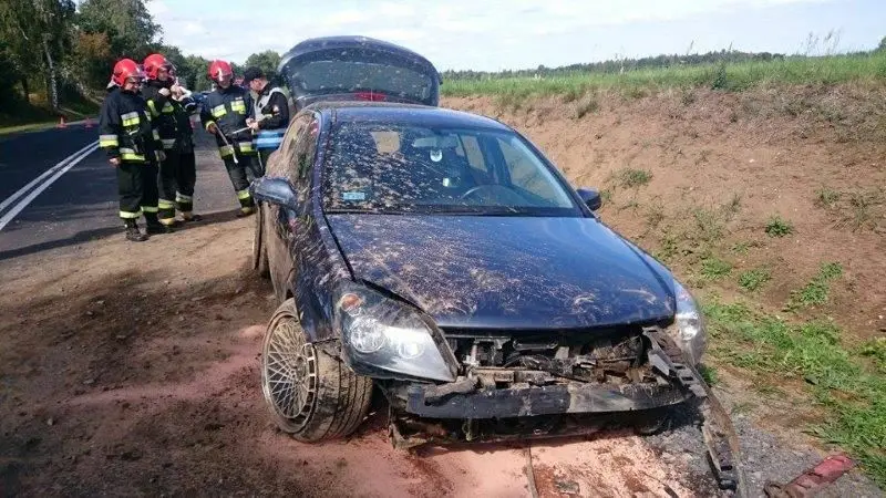 Wypadek pod Bolesławcem – jedna osoba ranna