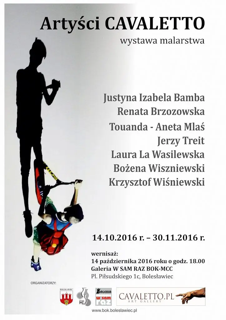 Plakat wernisażu Cavaleto