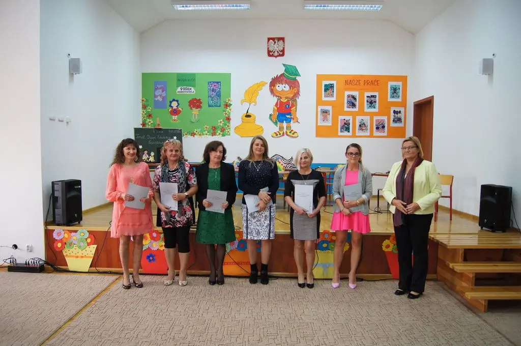 Nauczyciele podczas gali wręczenia nagród w Gminie Bolesławiec