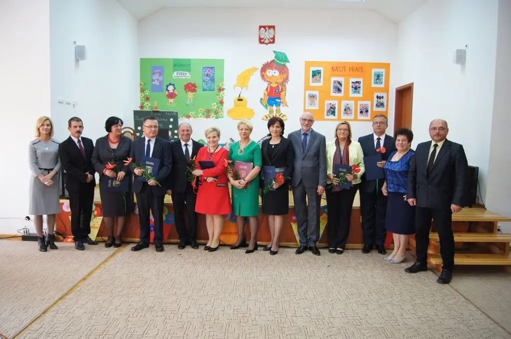 Nauczyciele podczas gali wręczenia nagród w Gminie Bolesławiec