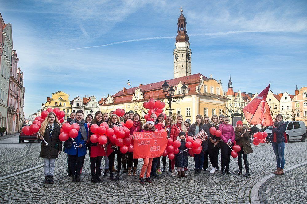 Marsz bolesławieckich wolontariuszy Szlachetnej Paczki