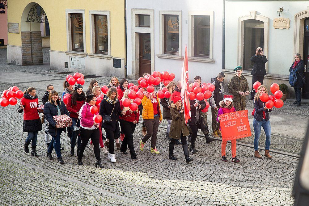 Marsz bolesławieckich wolontariuszy Szlachetnej Paczki