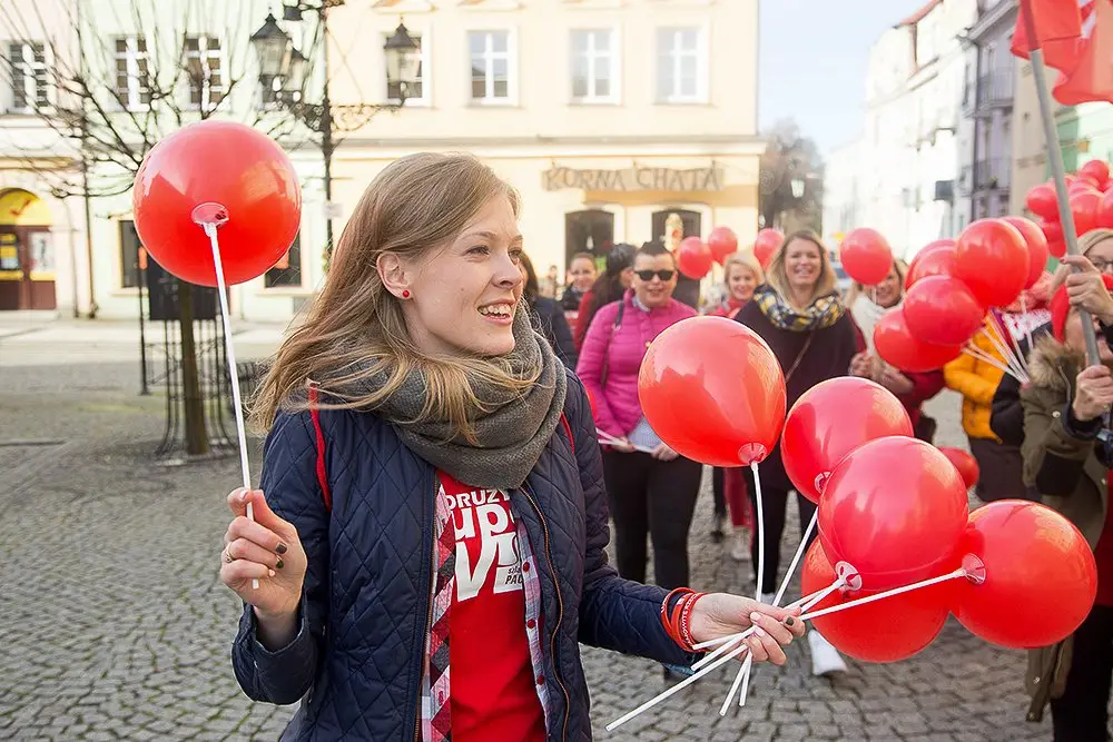 Marsz bolesławieckich wolontariuszy Szlachetnej Paczki