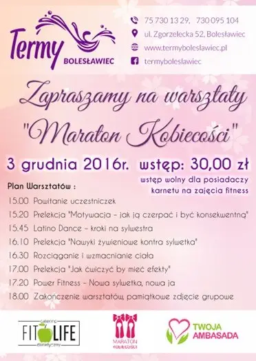 Maraton Kobiecości w Termach Bolesławiec