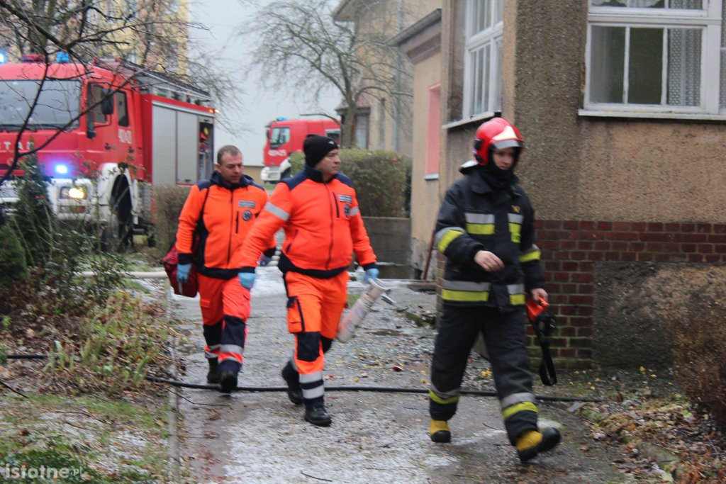 Akcja strażaków przy al. Tysiąclecia