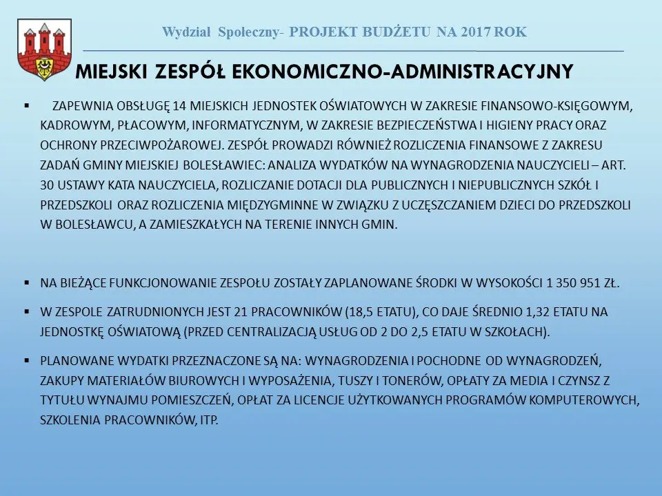 Przyszłoroczny budżet Bolesławca uchwalony