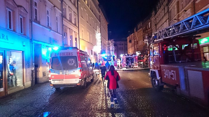 Pożar w hotelu w drugi dzień świąt