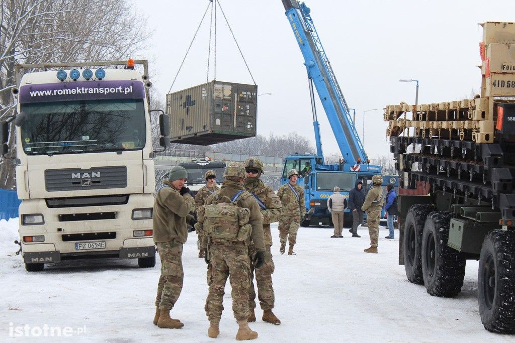 Kolejny amerykański transport wojskowy w Bolesławcu
