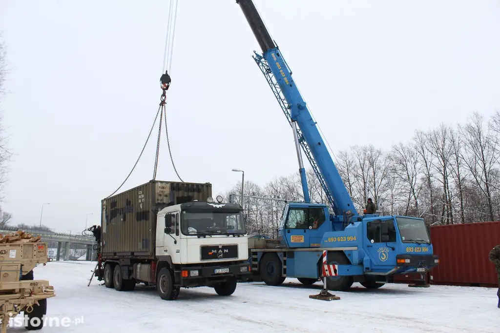 Kolejny amerykański transport wojskowy w Bolesławcu