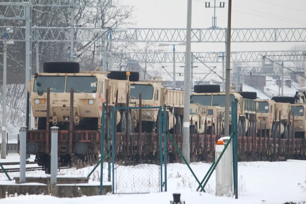 Kolejny amerykański transport wojskowy w Bolesławcu