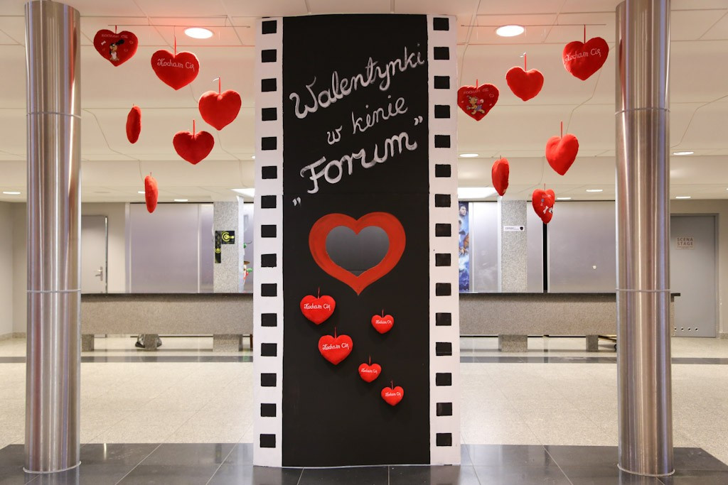 Dekoracje na Walentynki w BOK-MCC