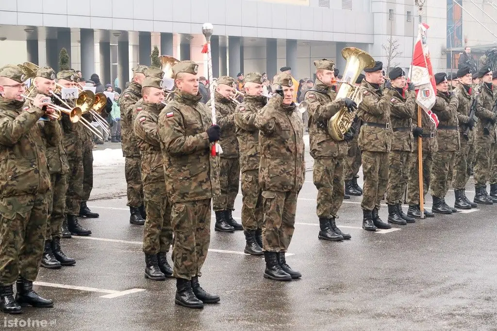 Powitanie żołnierzy amerykańskich w Bolesławcu