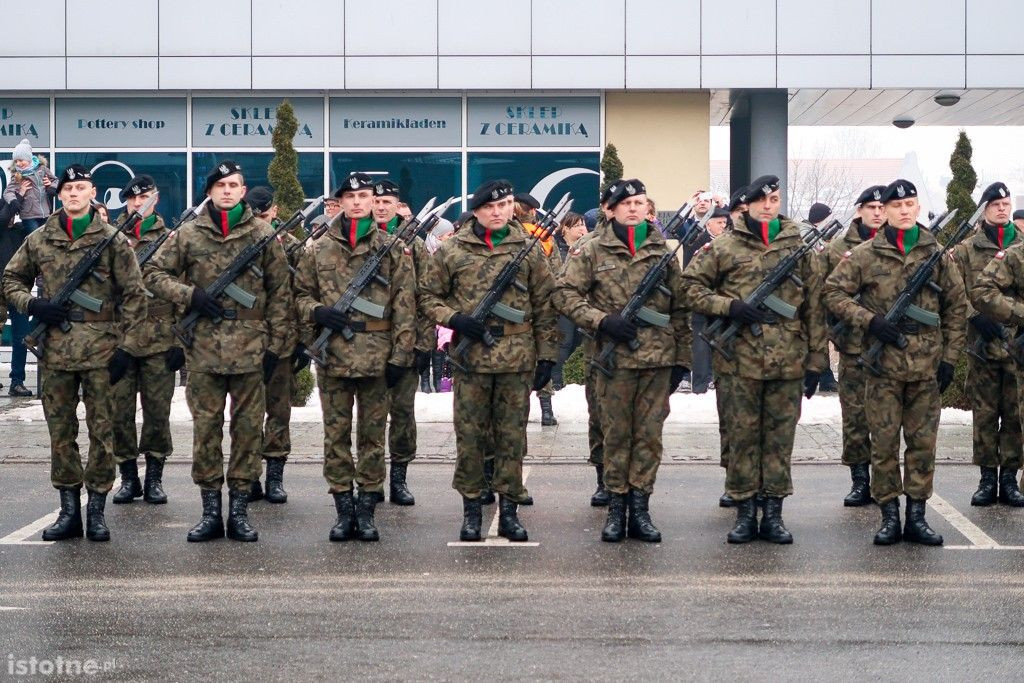 Powitanie żołnierzy amerykańskich w Bolesławcu
