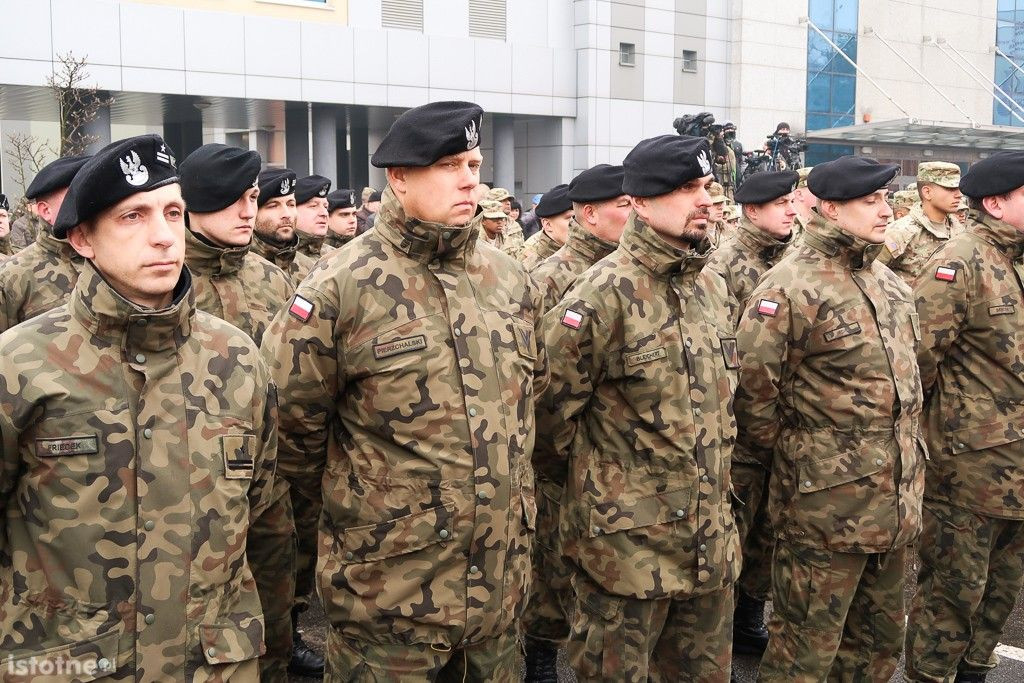 Powitanie żołnierzy amerykańskich w Bolesławcu