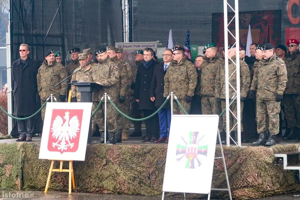 Powitanie żołnierzy amerykańskich w Bolesławcu