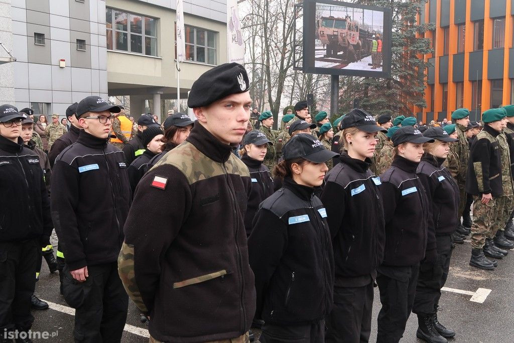 Powitanie żołnierzy amerykańskich w Bolesławcu