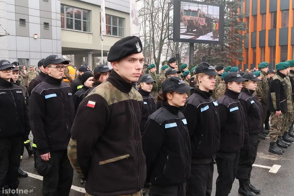 Powitanie żołnierzy amerykańskich w Bolesławcu