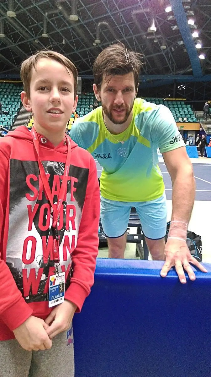 Dominik Twardowski i Jürgen Melzer (po finale)