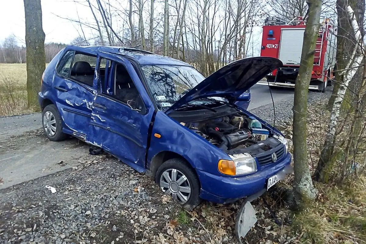 Wypadek między Kruszynem a Kraśnikiem, jedna osoba ranna