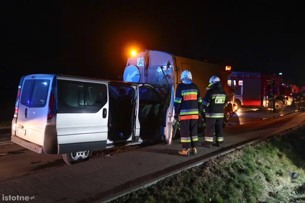Wypadek pod Bolesławcem, 7 osób rannych