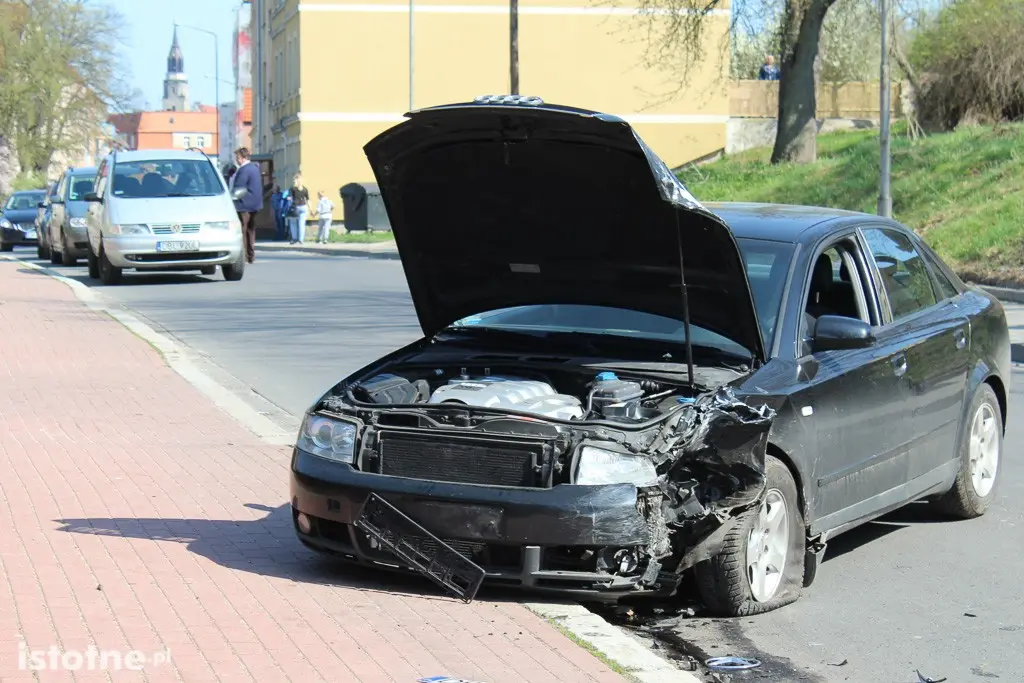 Wypadek na Gdańskiej, jedna osoba ranna