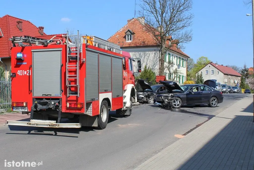 Wypadek na Gdańskiej, jedna osoba ranna