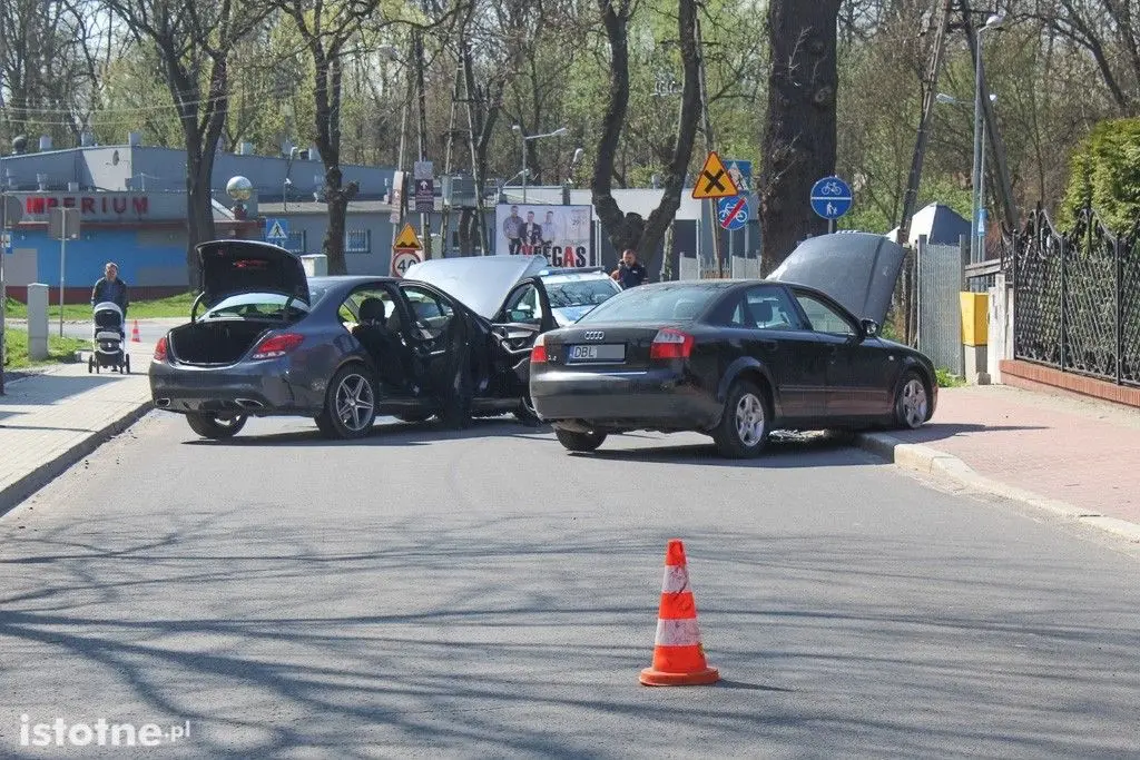 Wypadek na Gdańskiej, jedna osoba ranna
