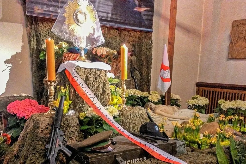 Grób Pański w kościele przy ul. Łasickiej w Bolesławcu
