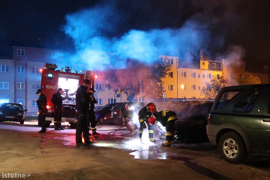 Pożar auta przy ul. Piotra i Pawła
