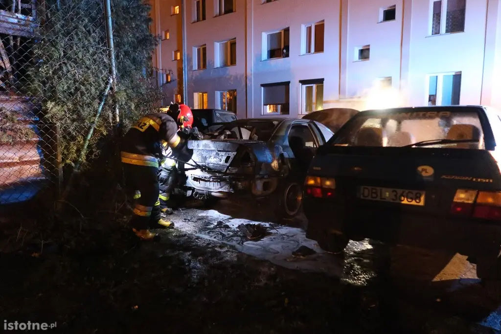 Pożar auta przy ul. Piotra i Pawła
