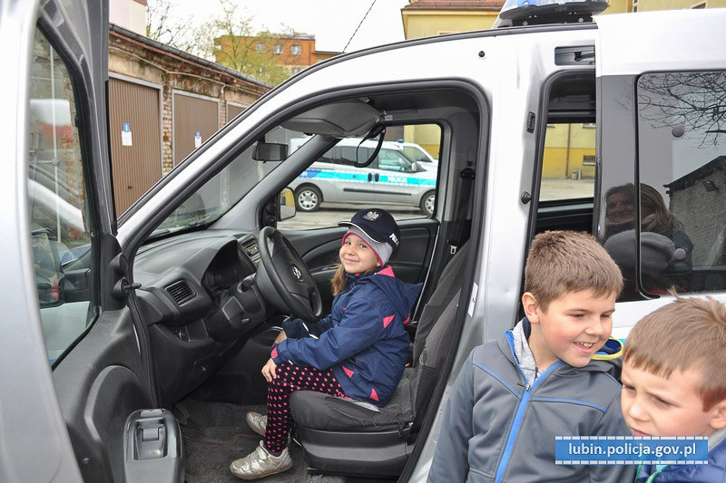 Niezwykli goście w lubińskiej komendzie