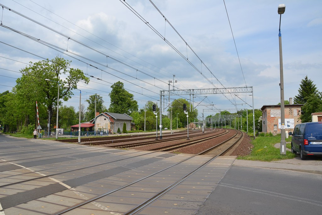 Awaria na przejeździe kolejowym na Modłowej