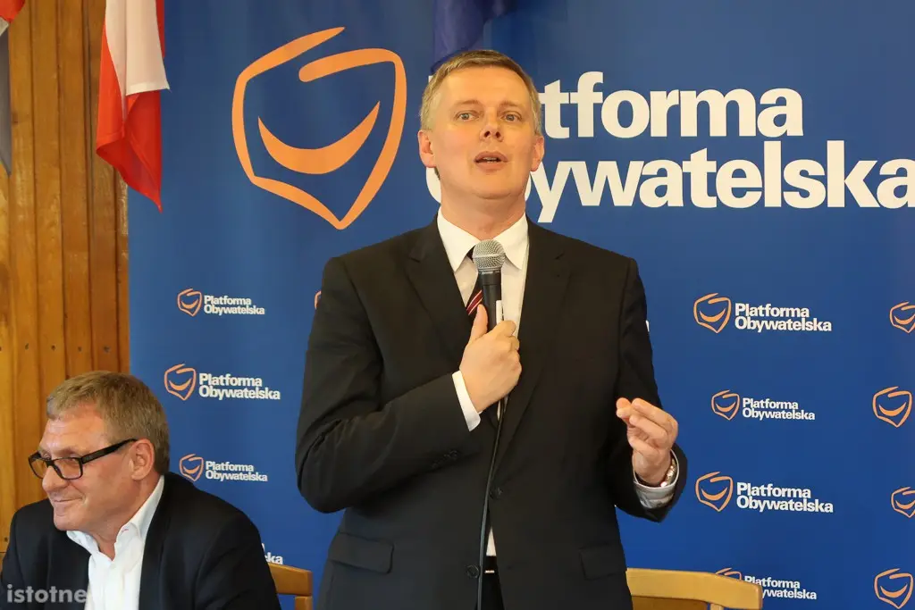 Spotkanie z przedstawicielami Platformy Obywatelskiej: Tomaszem Siemoniakiem, byłym szefem MON, posłanką Elżbietą Gapińską i posłem Grzegorzem Furgą