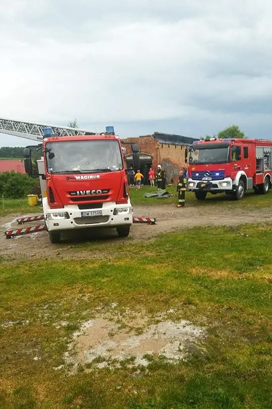 Nawałnica uszkodziła dach budynku w Raciborowicach