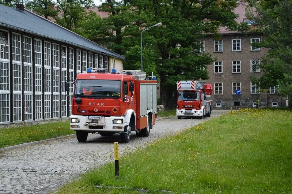 Pożar w koszarach. Ćwiczebny alarm w jednostce