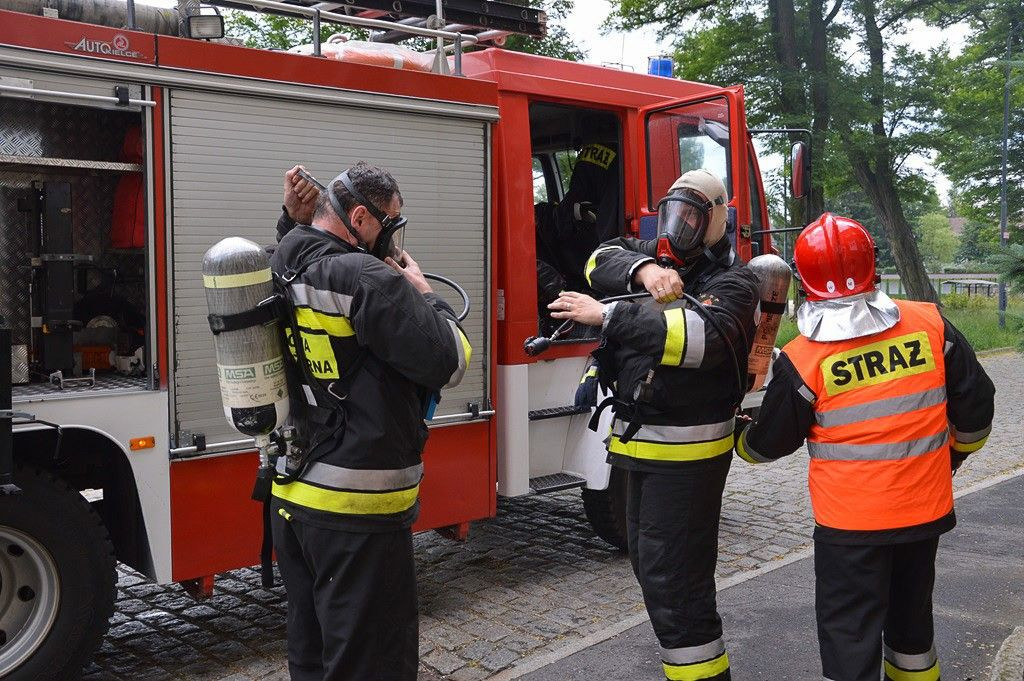 Pożar w koszarach. Ćwiczebny alarm w jednostce