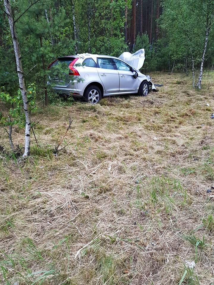 Volvo wjechało w Hondę na A18. Amerykanin z 500-zł mandatem