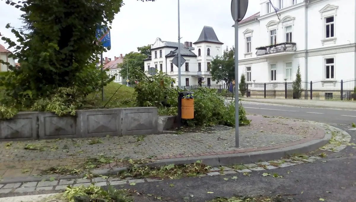 Służby sprzątają po nawałnicy