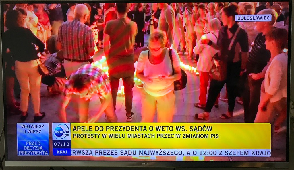 Telewizja TVN24 pokazała protest bolesławian
