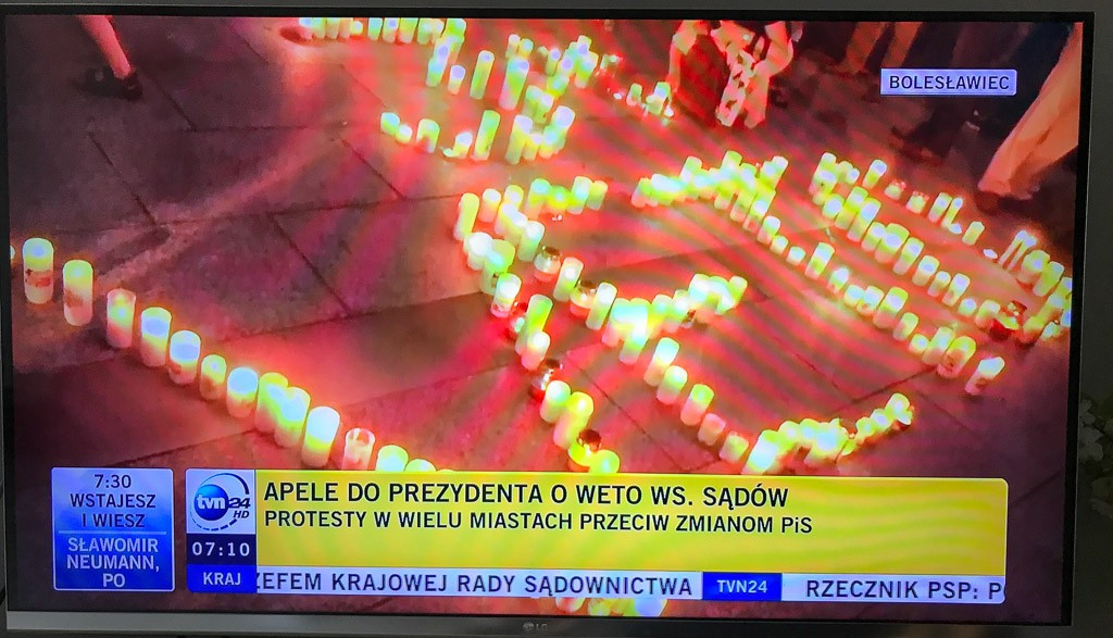 Telewizja TVN24 pokazała protest bolesławian