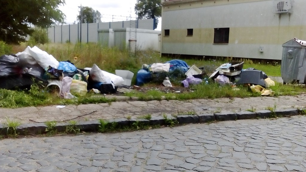 Śmieci w gminie Nowogrodziec. Zdjęcia wykonane w Zebrzydowej