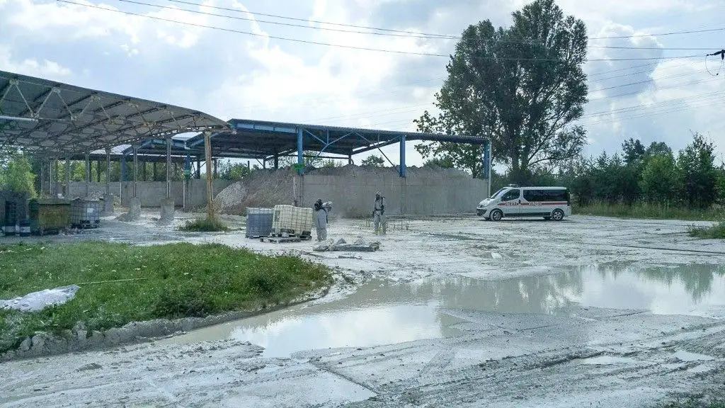 Wyciek kwasu siarkowego w zakładzie Surmin-Kaolin