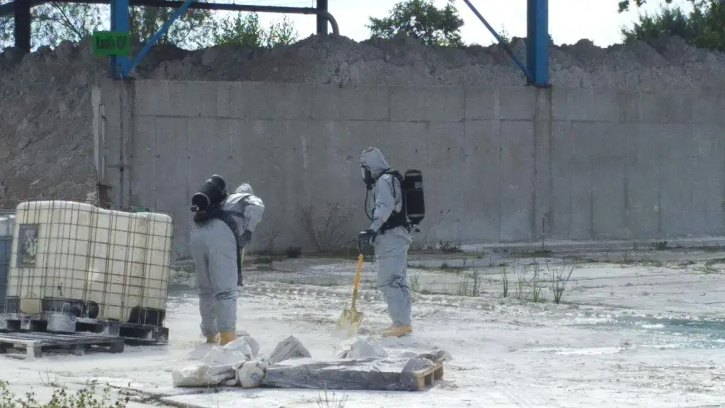 Wyciek kwasu siarkowego w zakładzie Surmin-Kaolin