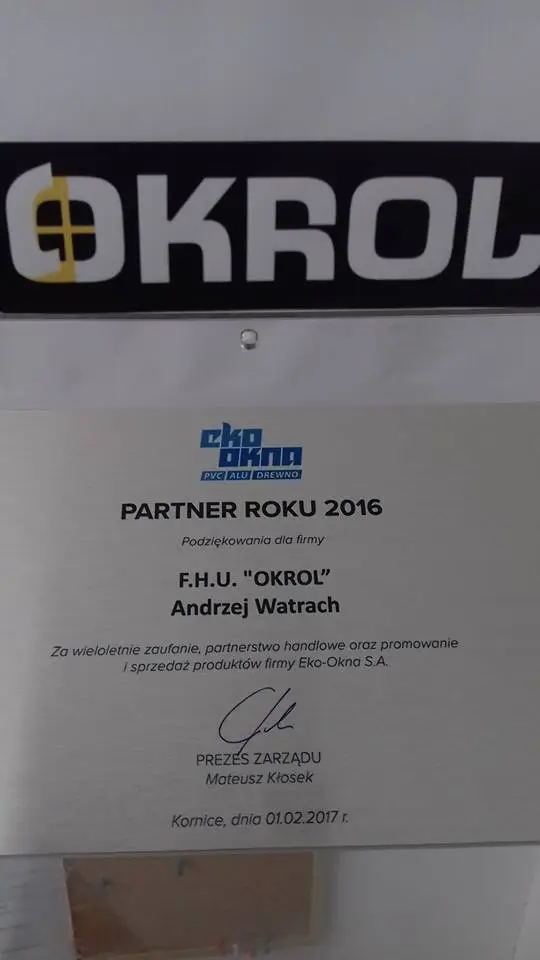 Projekty wykonane przez firmę Okrol